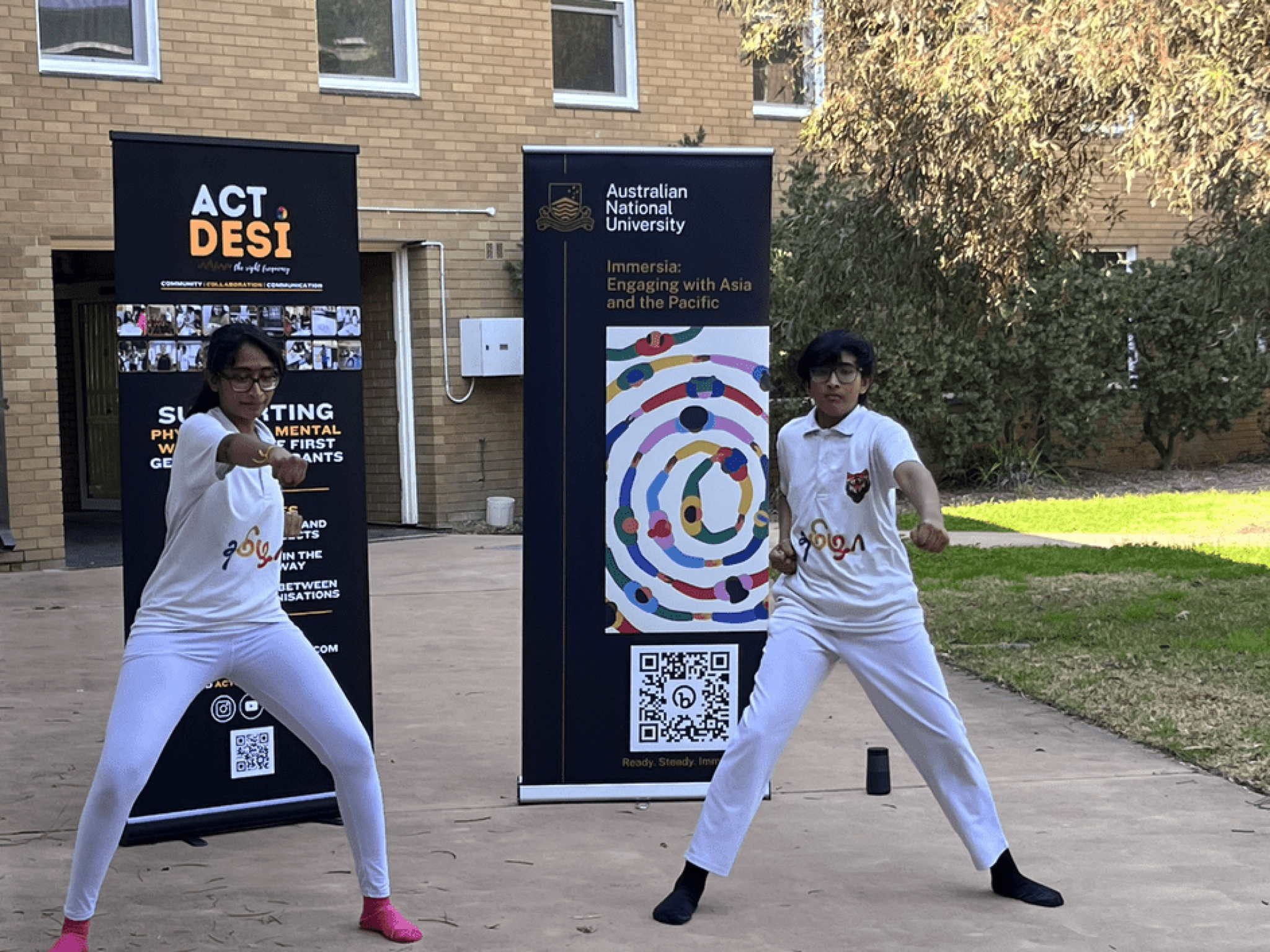 Silambam workshop at 2024 Immersia (Photo: Gouri Banerji)