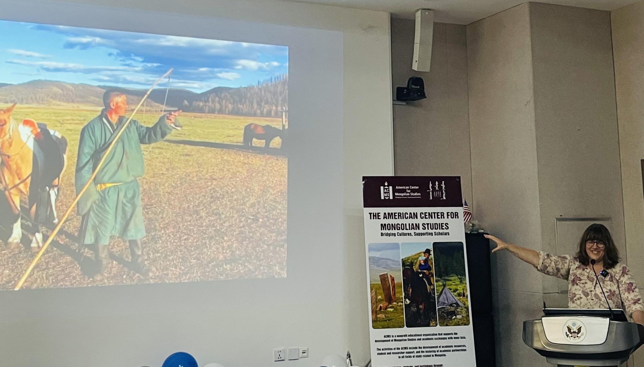 Dr Natasha Fijn, presentation at the American Centre for Mongolian Studies (ACMS) in Ulaanbaatar 