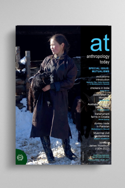 Anthropology Today special issue cover